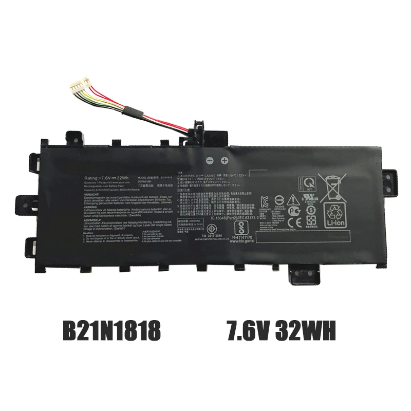 Imagem -02 - Lmdtk Novo B21n1818 B21n18182 B21n18183 C21n18181 C21n1818-2 Bateria do Portátil para Asus Vivobook 15 X512fa X509fb A509fa A409fl