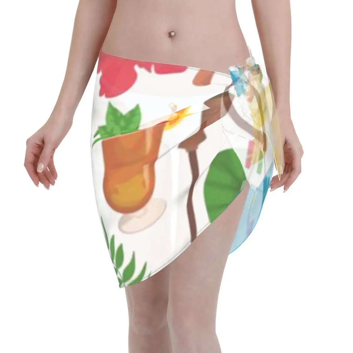 Promotion Totally Tiki Women's Beach Wrap SkirtHoneymoon Travel Boho Beach Wrap