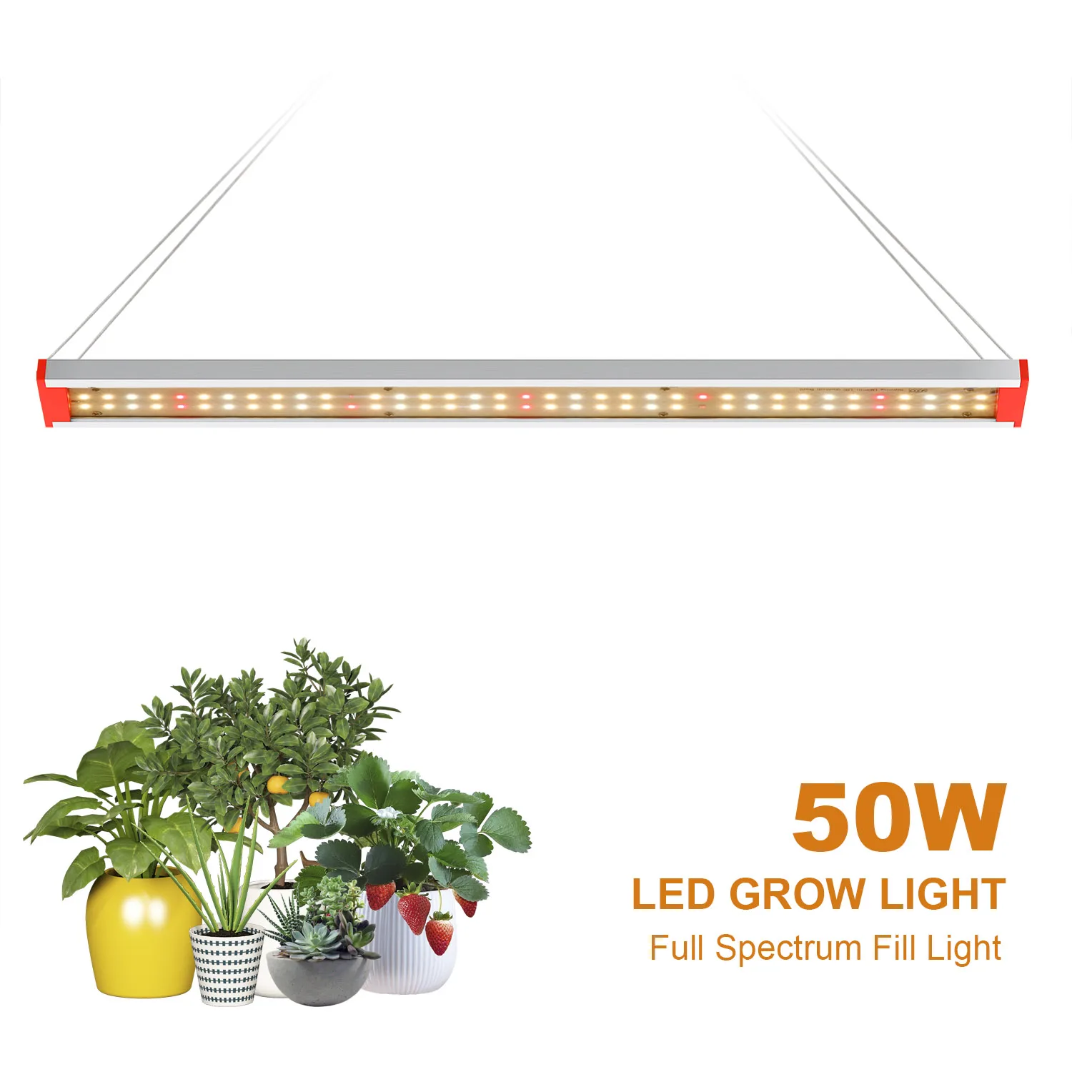 Plant Light Grow LED Strip AC 220V LED Full Spectrum Waterproof LED Chip For Greenhouse Flower Seedling Grow Tent Hydroponic