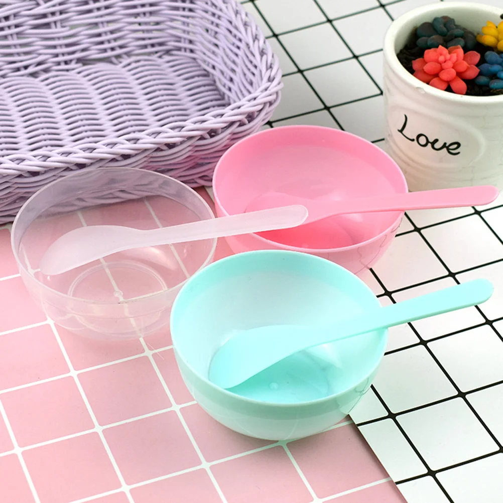 

10Pcs Crystal Mud Mixing Bowls Lightweight Stackable Plastic Containers DIY Cleaning Supplies Safe Durable for Kids
