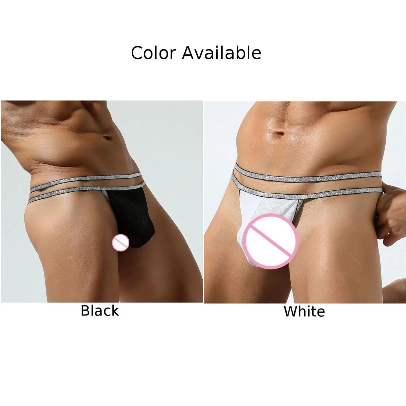 Männer Sexy Slip Tanga Glänzende Höschen Dünne Atmungsaktive Unterwäsche Niedrige Taille Shorts T-Back Tanga Slip U Konvexen beutel Dessous