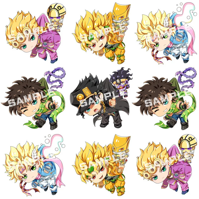 JOJO Wonderful Adventure Keychain Giorno Brando Chengtaro Creative Pendant Anime Keychain