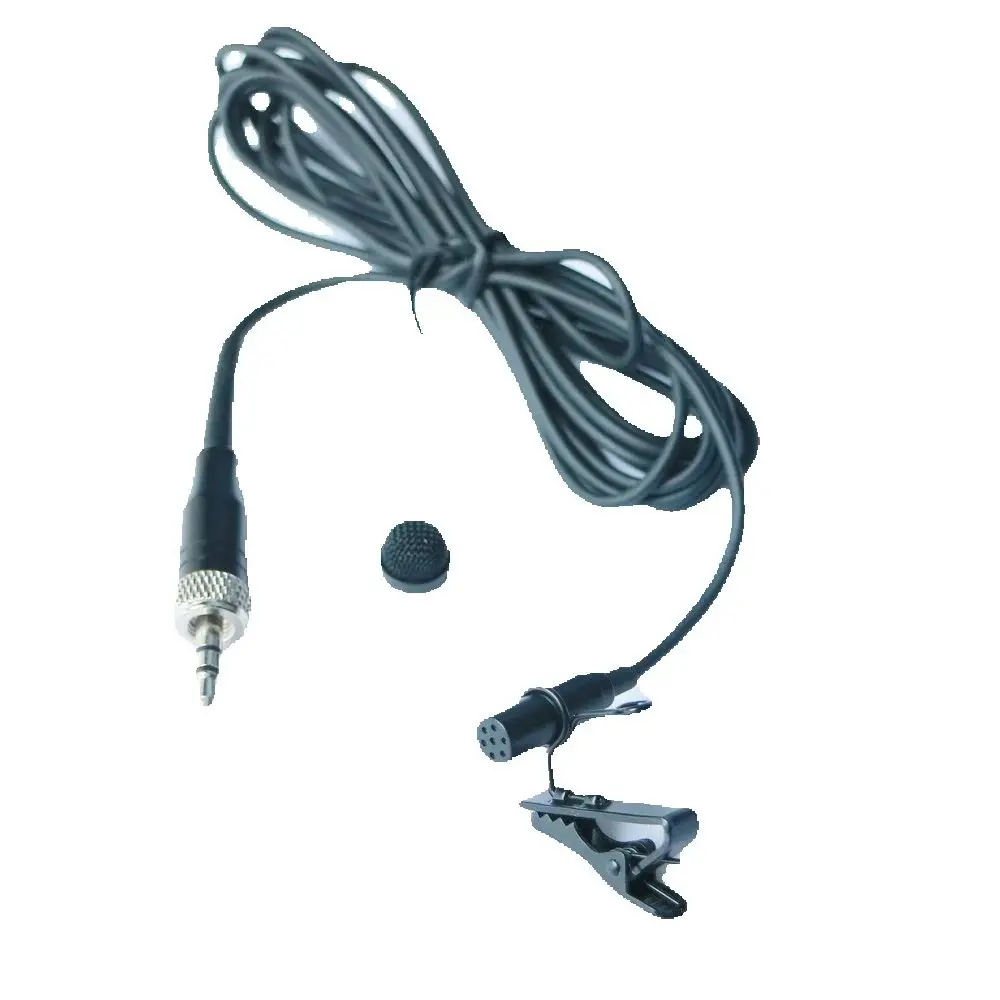 

A Black ME2 Tie Clip Lavalier Lapel Microphone for Sennheiser G2 G3 G4 MKE2 Clip-On Wireless System