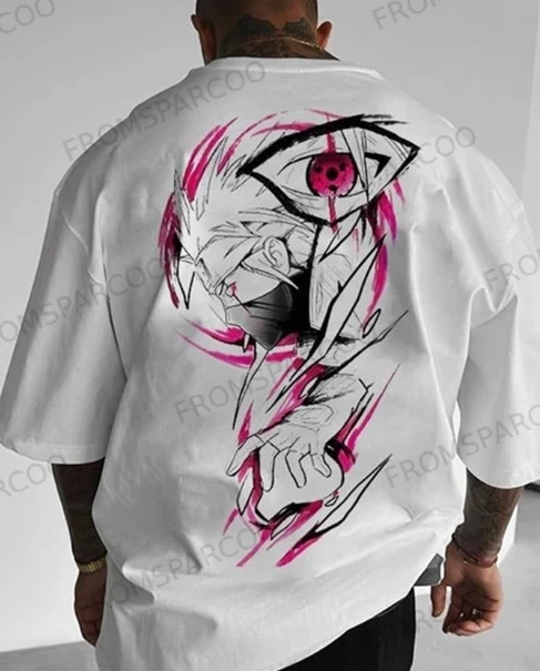 

Anime Hokage Joint T-shirt Printing Fashion Boys Short Sleeves Casual Personality Short T Pure Cotton Summer Men and Women Tide