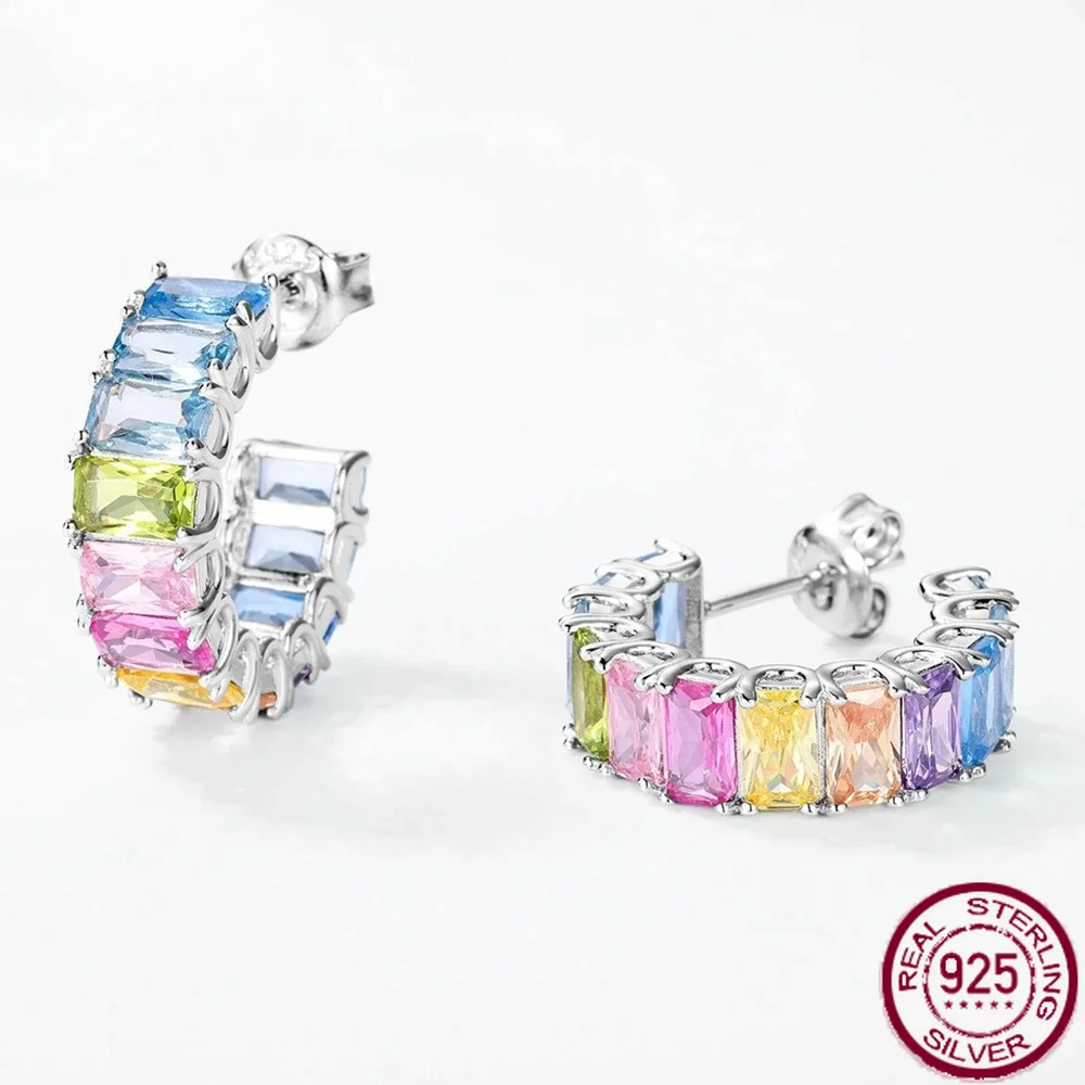 Yaranyan 100% 925 Sterling Silver Colorful 3*...