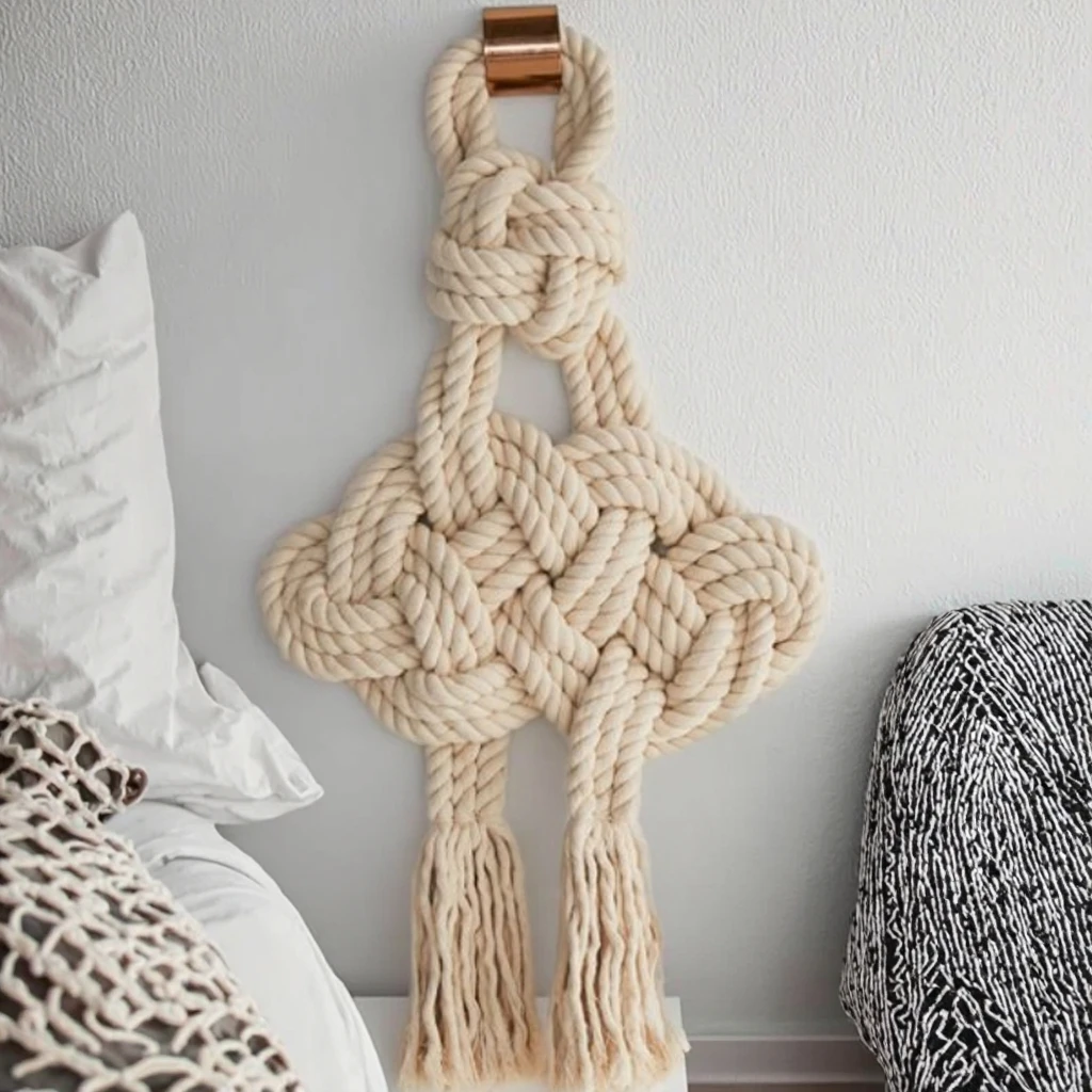 

Customized Boho Decor Handmade Wall Hanging Decoration Bedroom Accessories Living Room Wall Art Raffia Fiber Art