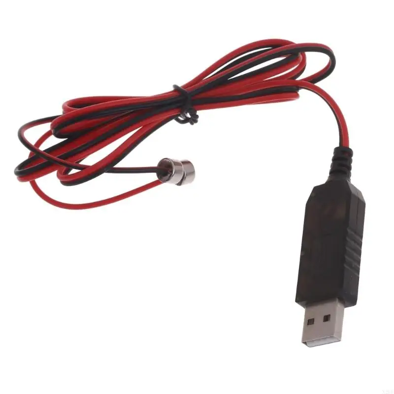 

N2UE USB Cable Power Adapter Cord for 3.7V 14500 16340 26650 Rechargeable Lithium Battery Charging Line