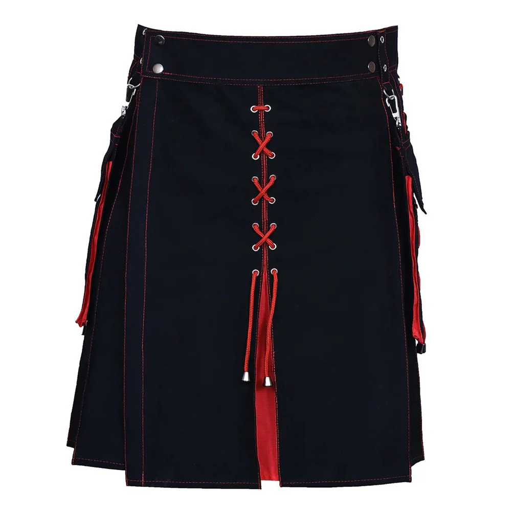 

Men's Pleated Scottish Skirt Multi-Color Ethnic Style Holiday Wear for Spring Autumn Winter Vacation Daily Use Sizes M-2XL
