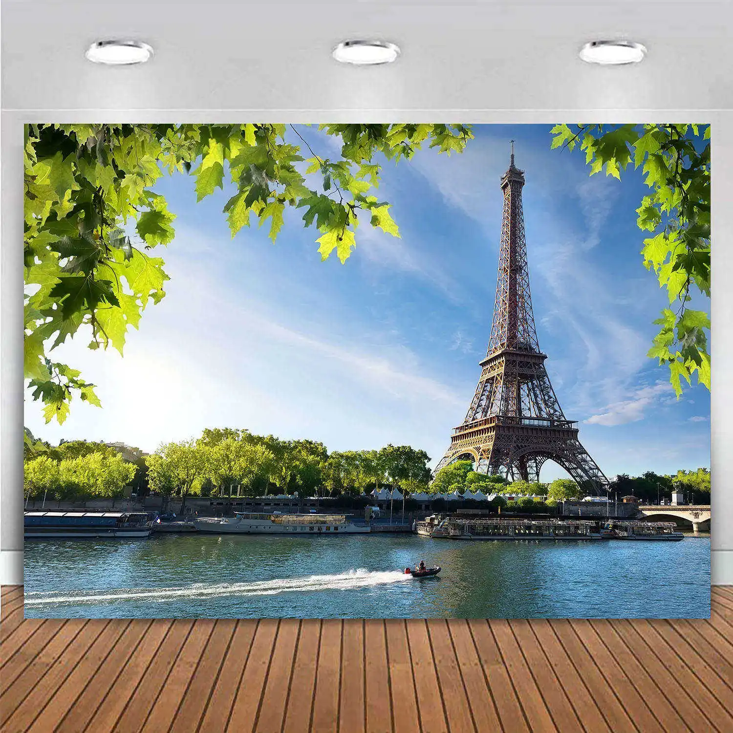 

Eiffel Tower Backdrop Europe French Paris City Landmark Photography Background Travel Birthday Party Decor Photo Studio Vinyl