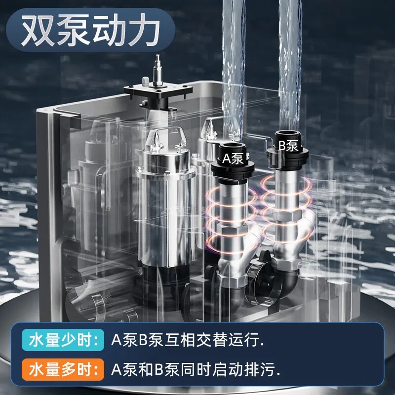 Sewage lift pump automatic sewage household kitchen bathroom toilet