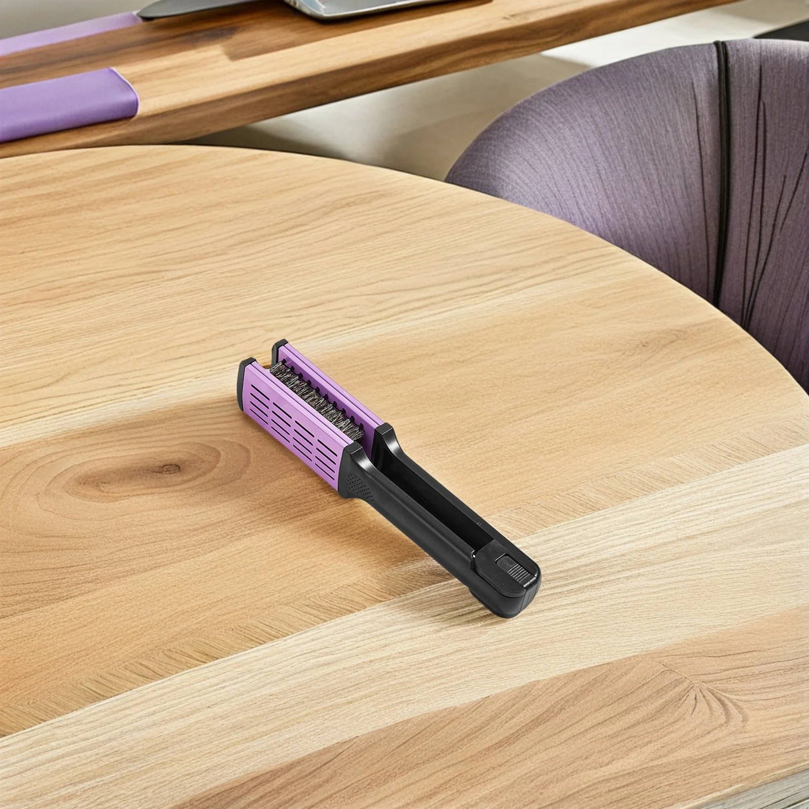 

Двусторонний выпрямитель для волос, расческа с гладкой щетиной, инструмент для укладки волос без вьющихся волос, портативный дизайн для путешествий, домашней укладки волос