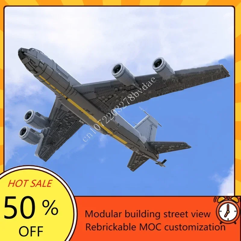 

7733 шт. MOC на заказ головоломка Boeing KC135 Stratotanker модель DIY собранный самолет развивающие творческие детские игрушки в подарок
