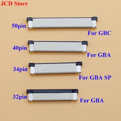 5pcs For GBA/GBA SP/GBC 50 40 34 32 Pin LCD Screen Connector Ribbon Flexible Cable Connect Jack Socket