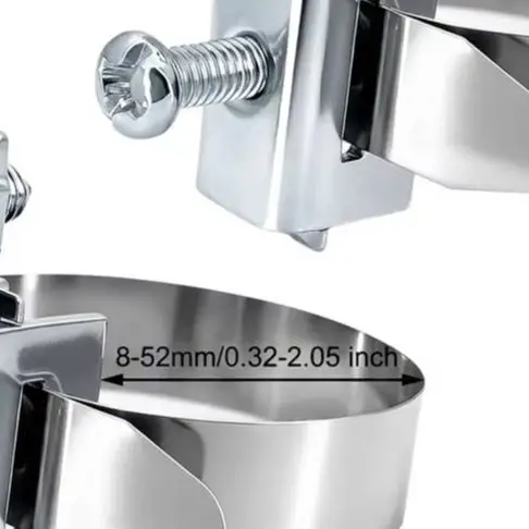 Electro Galvanized Grounding Clamp 8-52mm Stainless Steel Cable Tie For Distribution Box Pipe Strip Fastener Industrial Wire Con