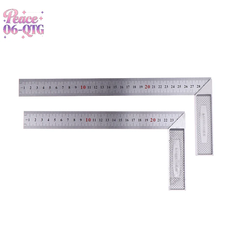 New Stainless Steel Square Right Ruler Angle 90 Turning Ruler Woodworking Measuring Tool Gauge Angle Square Ruler 250/300mm