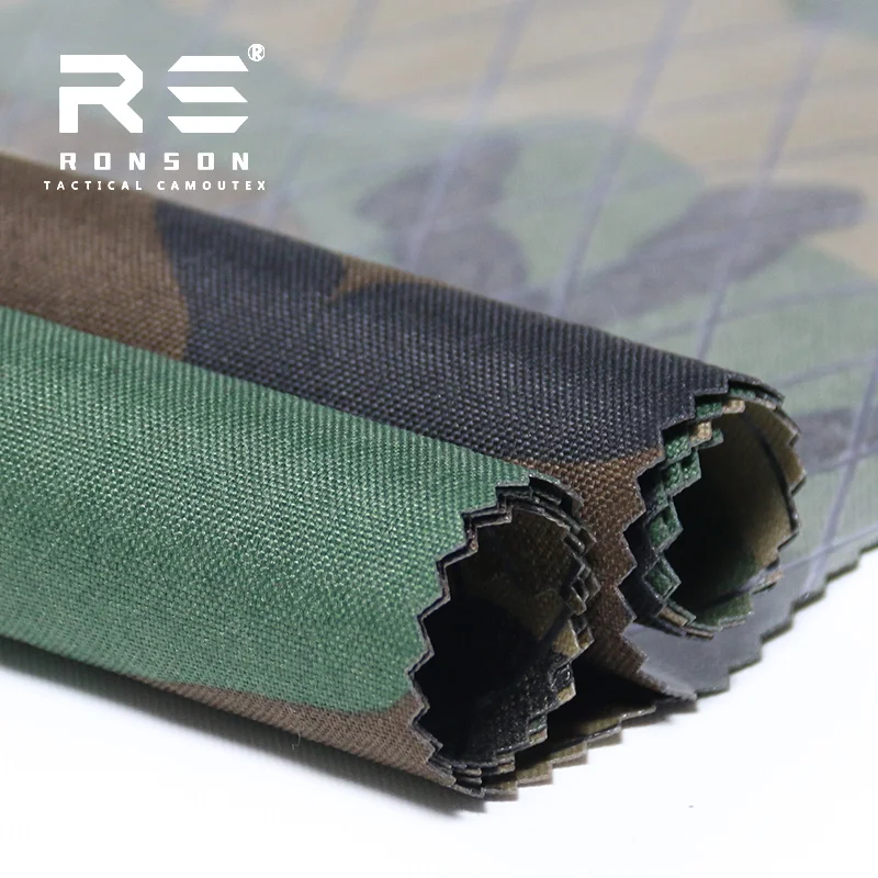 Tarnmuster X-Pac Stoff im Angebot für Taschen, Westen und DIY-Projekte, Langlebiger Outdoor-Stoff auf Lager – Detail 4