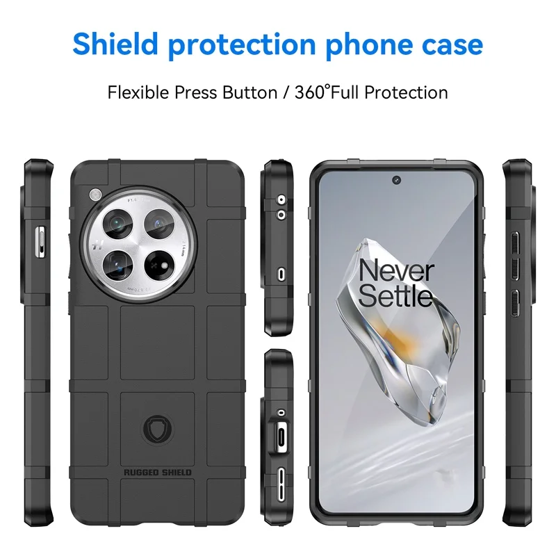 For OnePlus 12 Rugged Case ELVEV Full Protection Protective Back Cover