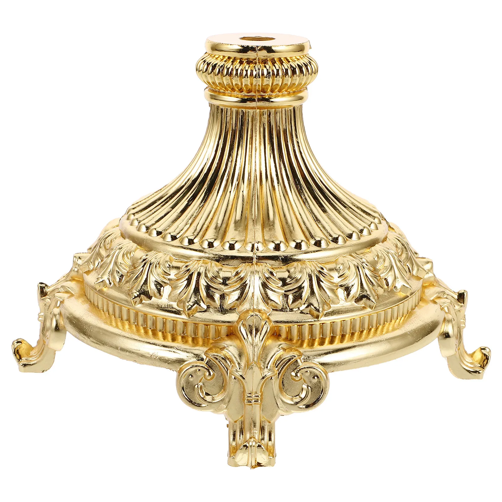 Oriental Metal Vase Stand Holder Fruit Plate Base Teapot Display Platform Middle East Style Alloy Pedestal for Living Room