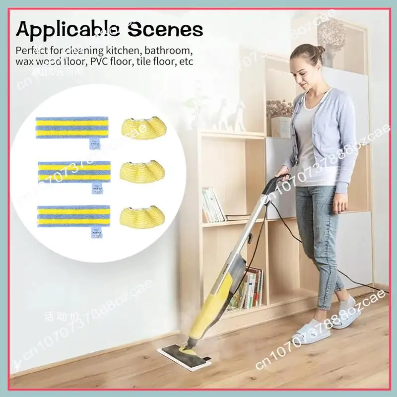 A26P 6 個マイクロファイバースチームクリーナーモップ布ケルヒャー SC1 SC2 SC3 SC4 SC5 床ノズルパッド