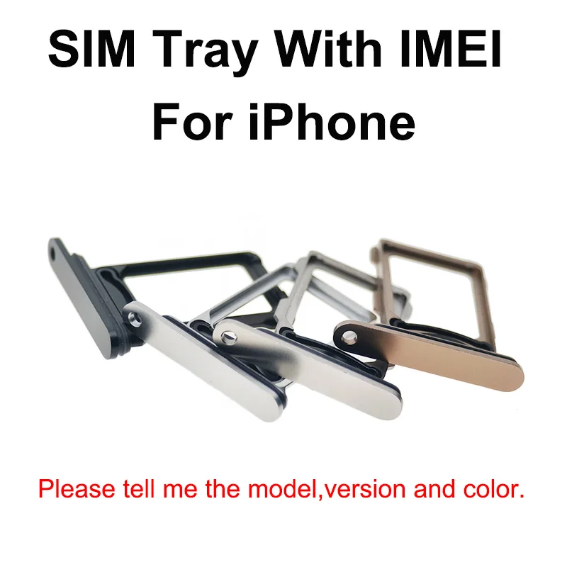 

Aocarmo для iPhone, держатель лотка для одной Dual SIM-карты с запасными частями для печати кода IMEI