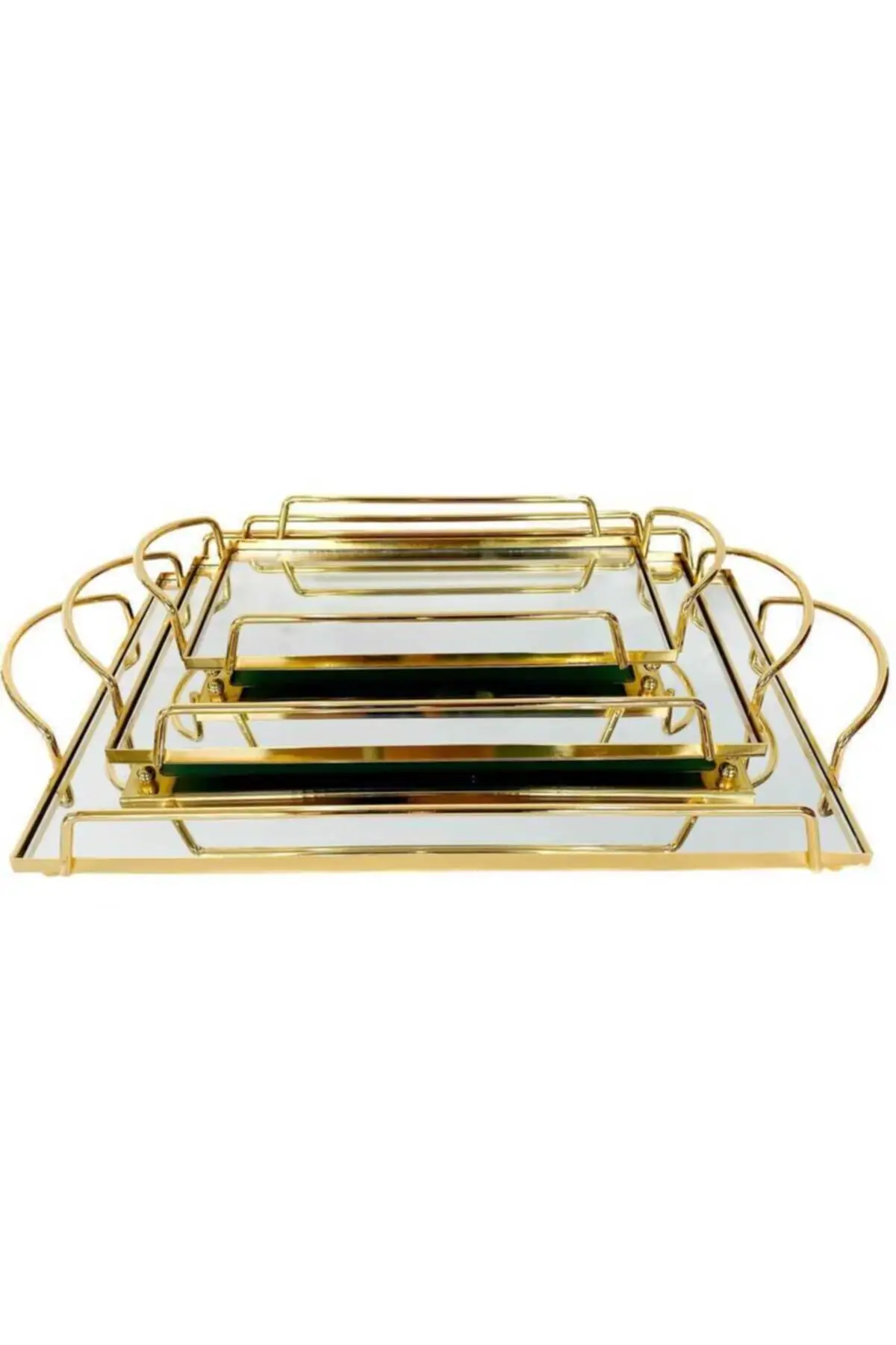 DOLBOVI Triple luxury Rectangle Wire tray tray поднос plateau luxury