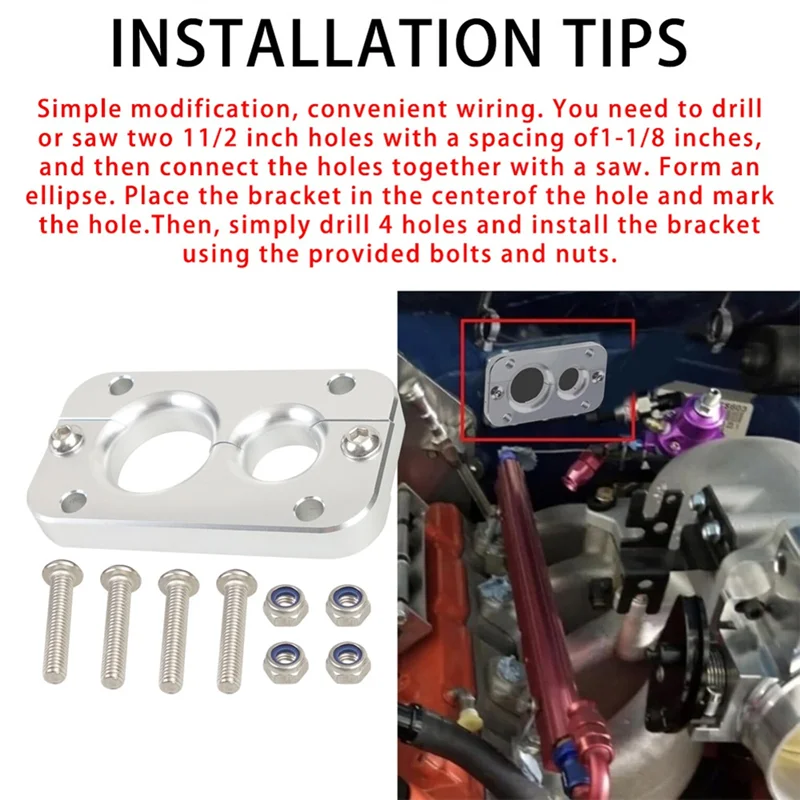 

NEW-1232023 для Holley Terminator X Max устраняет втулку в пожарной стене, брандмауэр, сквозной жгут проводов переборки, черный