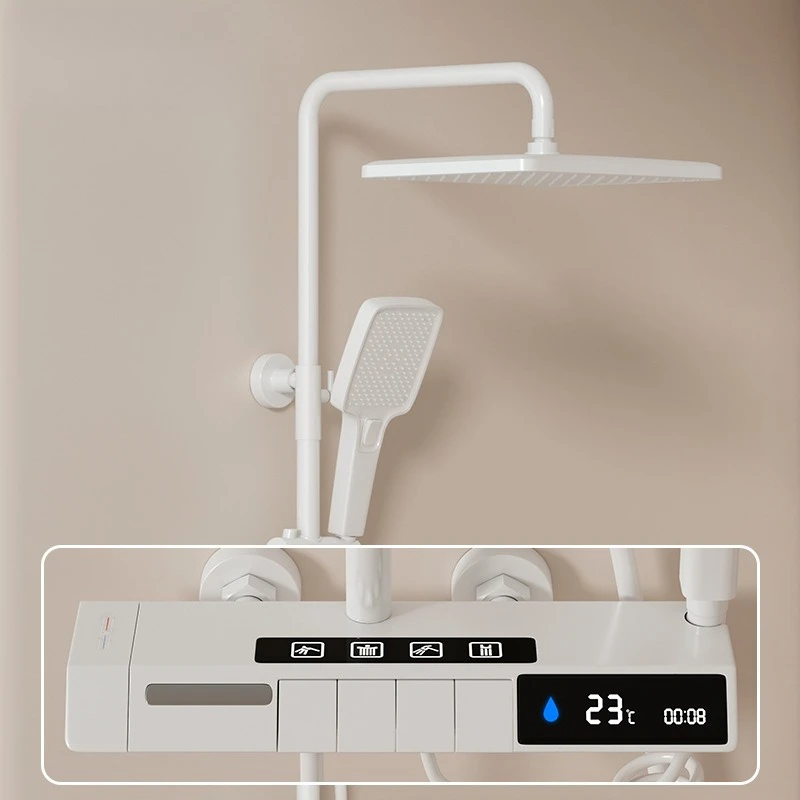 

Bathroom, full copper, main body, shower, bath, set, large top spray, silicone, water outlet.