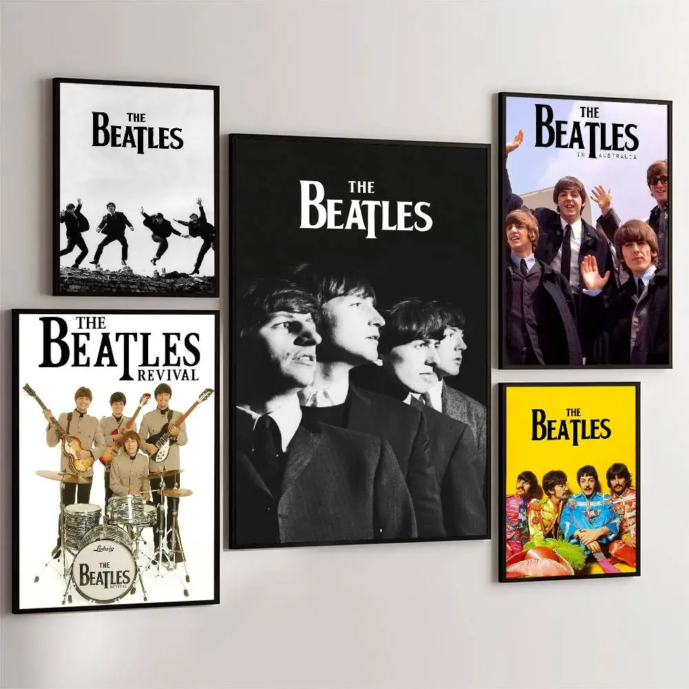 Rock Band Beatles DIY Sticky Poster Fancy Wall Sticker For L