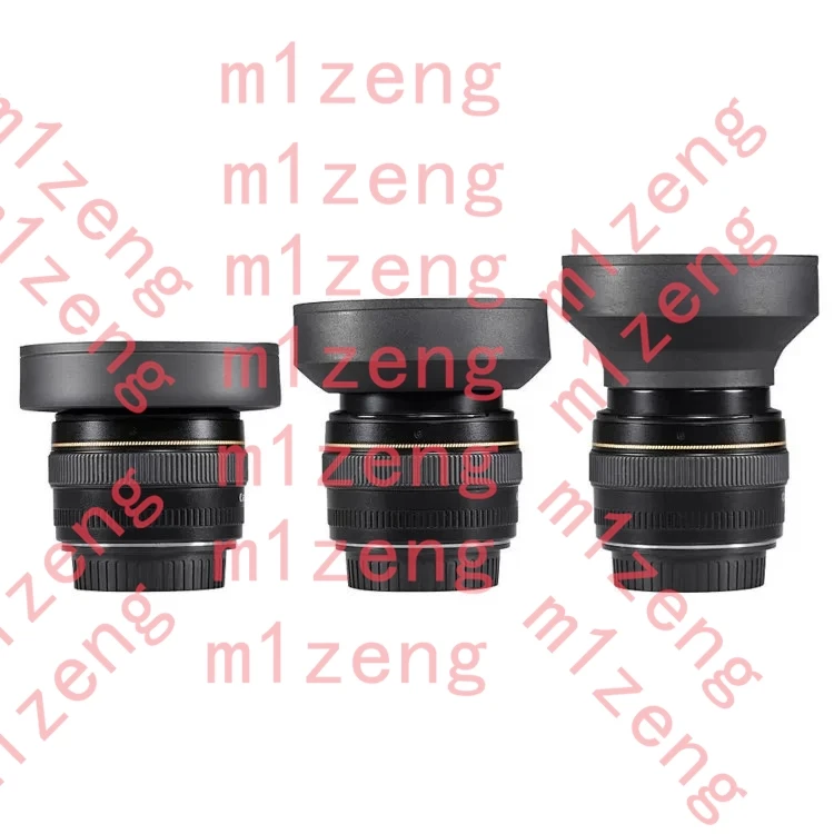 universal 3 in 1 3 Stage Position Rubber Lens Hood cover for canon nikon sony pentax fuji camera 49 52 55 58 62 67 72 77 82 mm