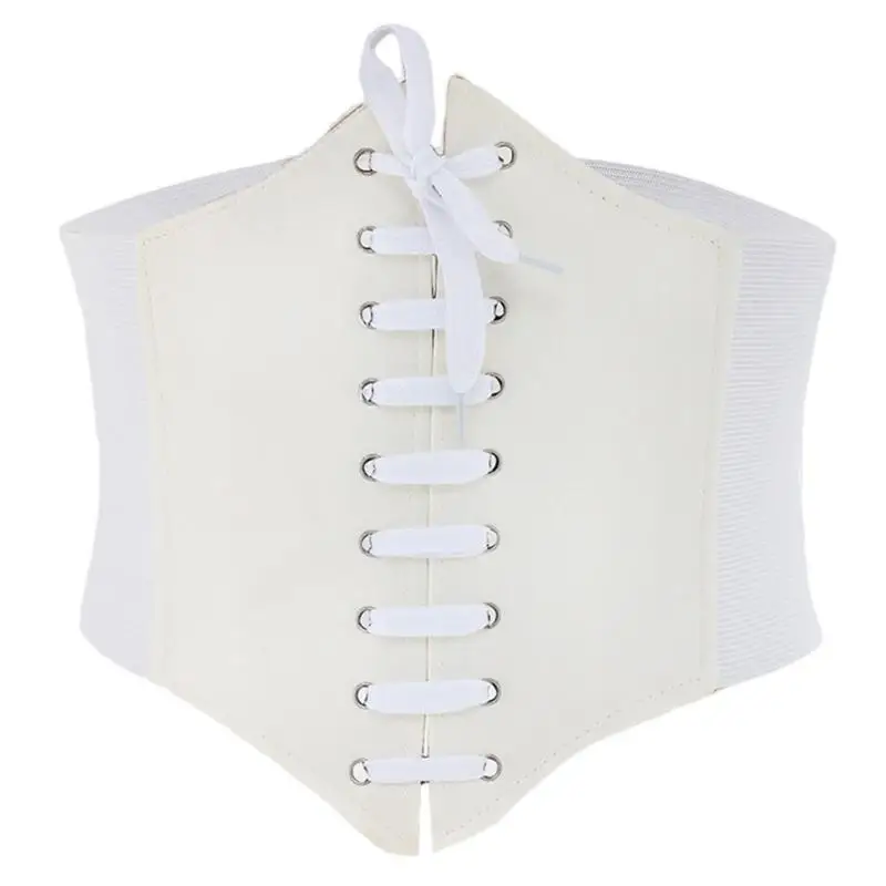 31BB Sexy Women Top Corset with Adjustable Belt Woman Color Lift Up Masquerade Party Crop Top Multi Color Wrap Top