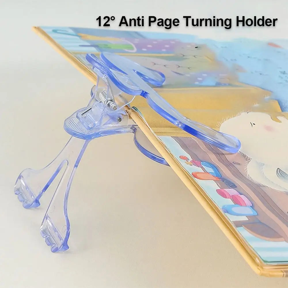 Note Holder Reading Bookmark Holder Easy To Read 12° Transparent Book Holder Fixed Book Clip Fixed Book Holder
