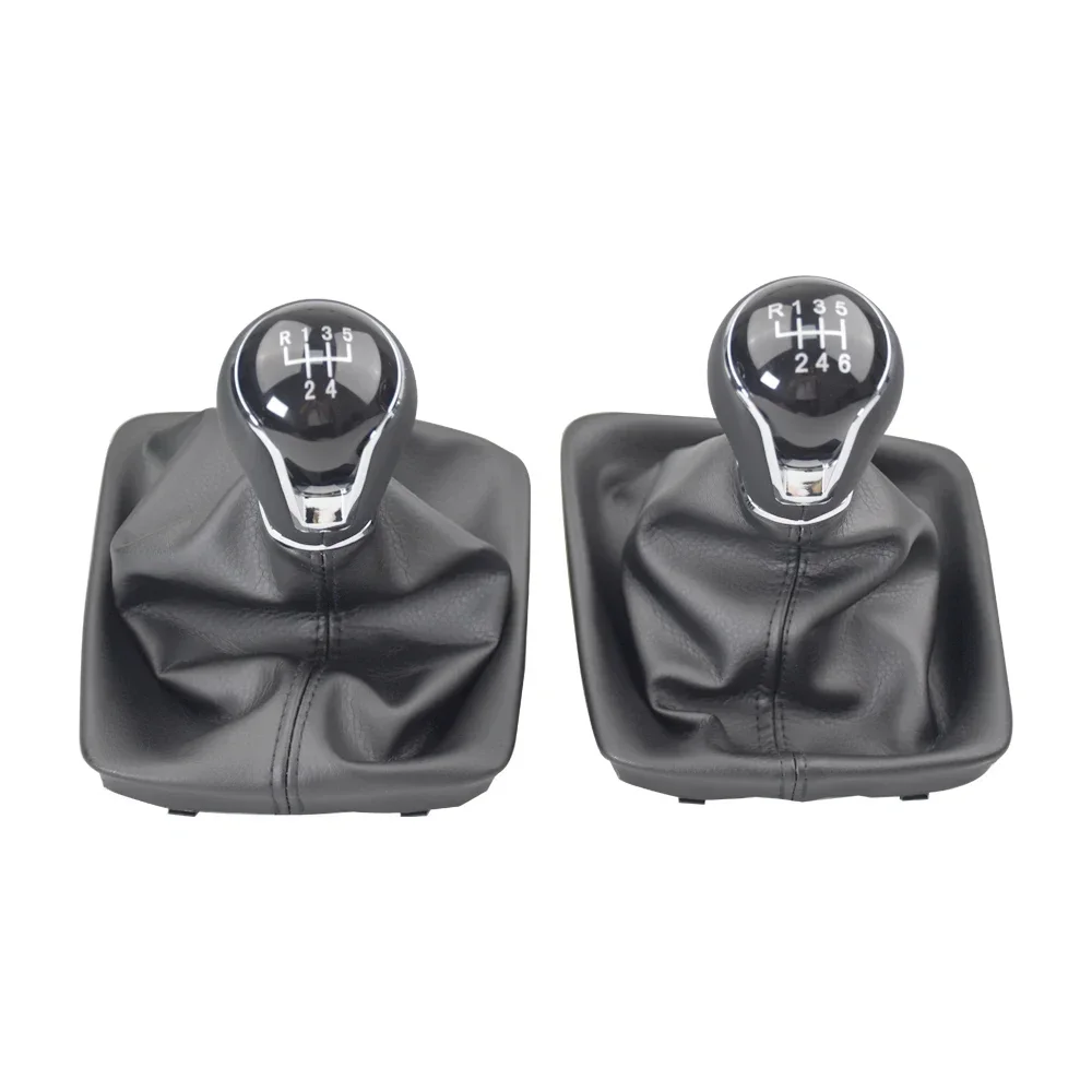 Voor Seat Leon III 3 MK3 2012 2013 2014 2015 2016 2017 Auto-Styling 5/6 Speed Versnellingspook pookknop Niveau Lederen Laars