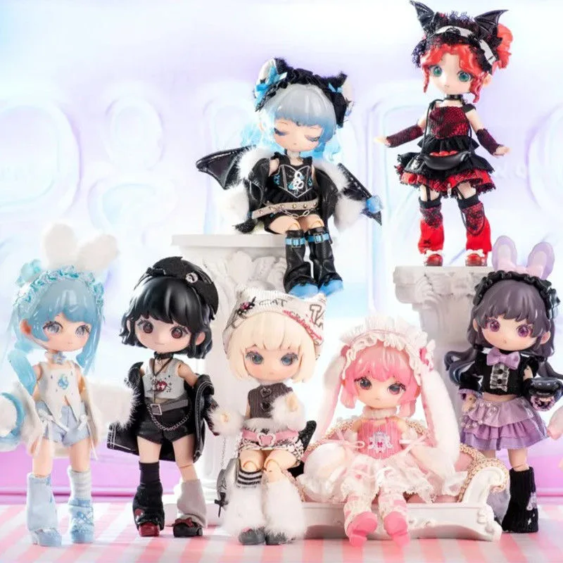 Lilolo v2.5 1/12 bjd binary querida série kawaii anime boneca figura de ação caixa cega brinquedo para meninas surpresa presente colecionável