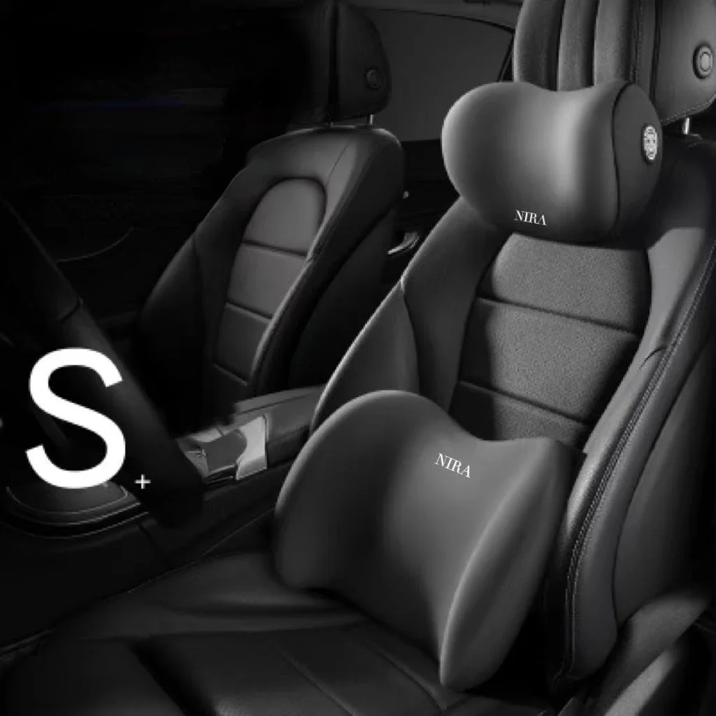 Car Comfort Lumbar Seat Supports Car Neck Pillow Cushion Memory Foam Car Lumbar Support Supplies Universal Waist Cushion