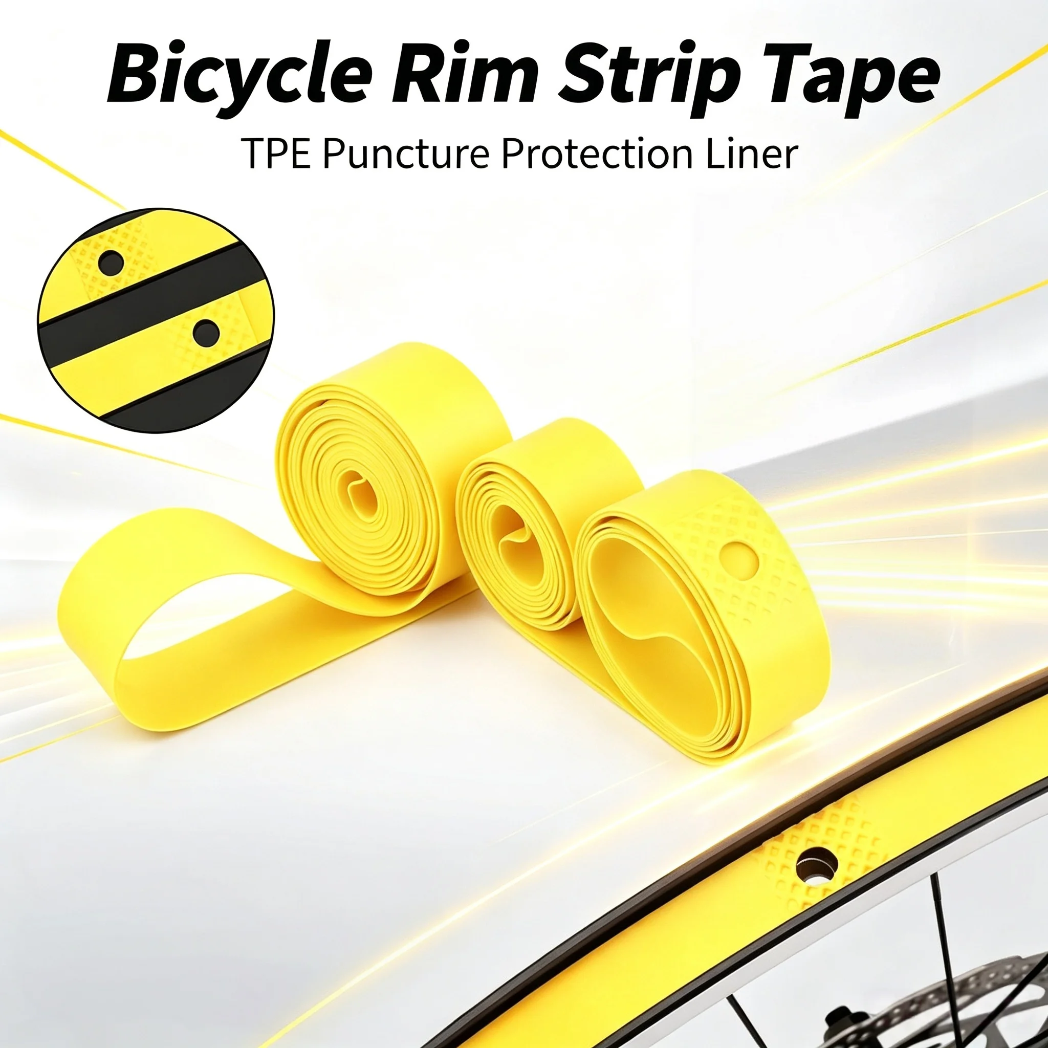 2 Pcs Bicycle Rim Tapes Premium PVC Tire Liner Strips For MTB Road Folding Bike 26 27.5 29 700c Wheel Inner Tube Protective