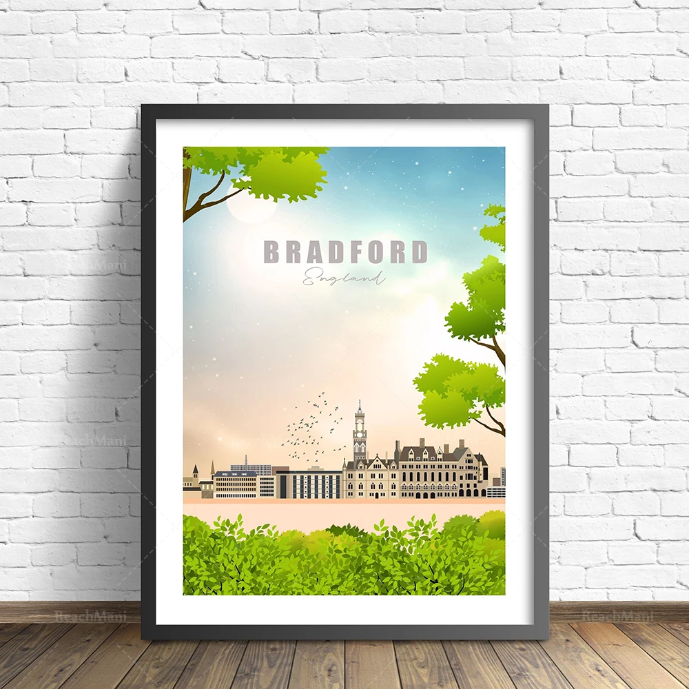Alps, Kitzbühel ski resort, Salzburg, Austria, Dresden, Rome, Florence, Italy, Ukraine, Greece, Cornwall landscape travel poster