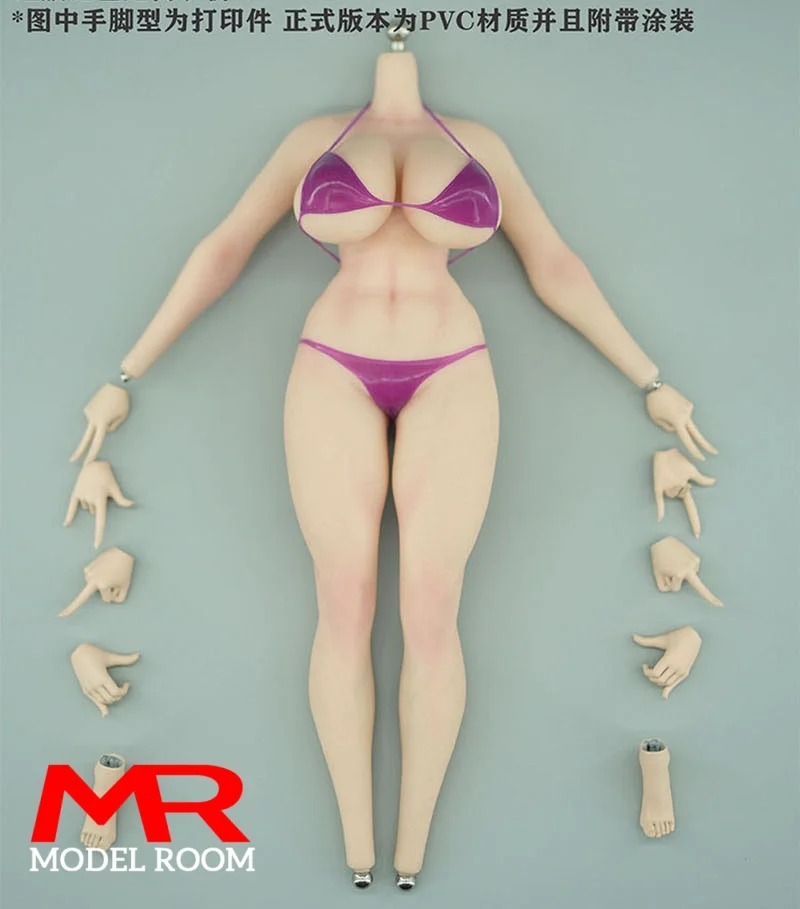 PawPawDoll DK001A 1/6 أنيمي فتاة كبيرة الحجم الثدي سلس الجسم 26.5 سنتيمتر ماكياج البلاتين سيليكون أنثى الجندي عمل الشكل دمية