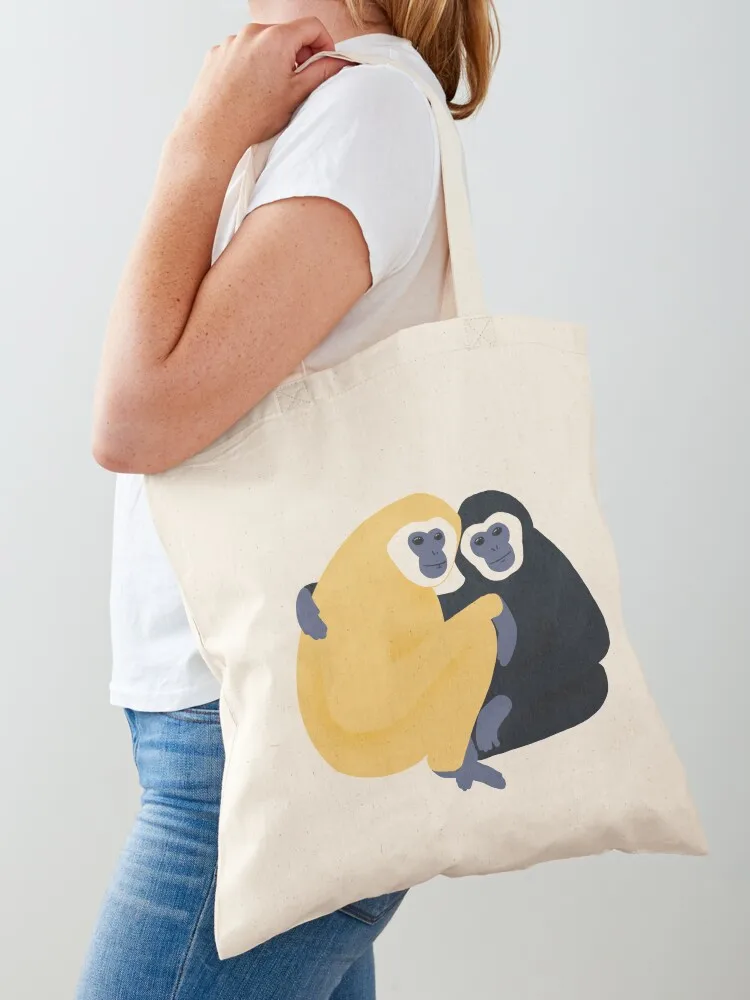 

Gibbon monkey friends Tote Bag shopping bag logo Shopper handbag Lady bags tote bag university