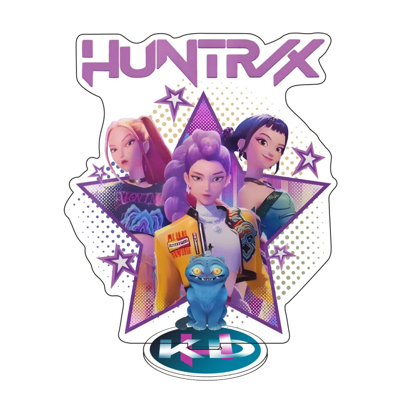 K-Pop Demon Hunters Acrylic Standing Sign Cartoon Anime Figure Peripherals Stand Model Desktop Decoration Collection Model Gifts