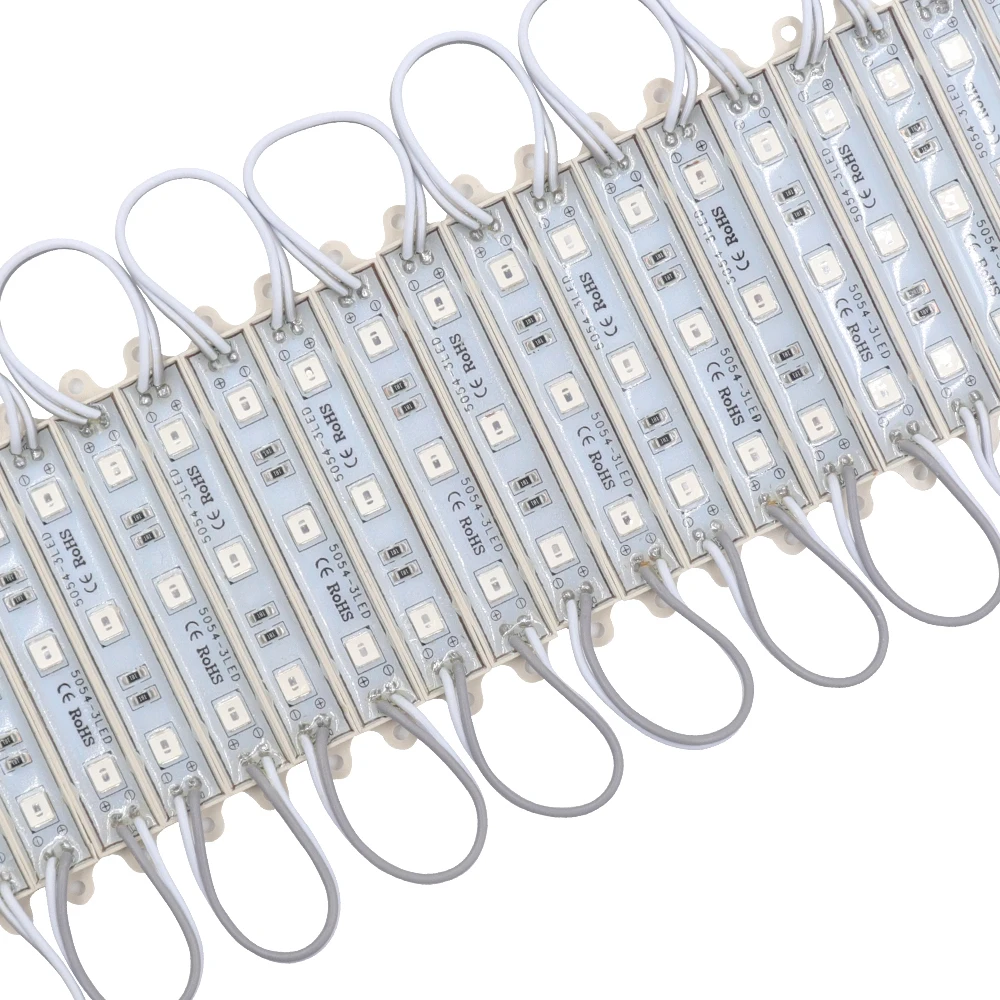 12V LED SMD 5054 Module Led String Rigid Light Super Bright 20pcsx3LED Waterproof Light Box Lighting Lamp Sign Decor 6 Colors