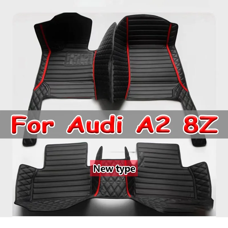 

Car Floor Mat For Audi A2 8Z 2000~2005 5seat Water Poof Car Matts Floor Carpet Leather Mat Coche Car Accessories Interior Parts