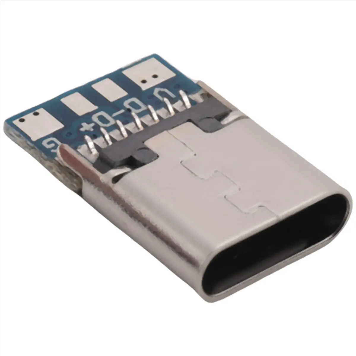 Delighted- 10 Pcs USB 3.1 Type C Connector 14 Pin Female Socket Receptacle Through Holes PCB 180 Vertical Shield USB-C1