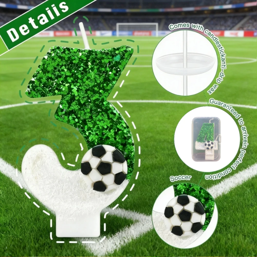 축구공 모양 숫자 케이크 양초 0-9 창의적인 장식용  - Candle Supplies Usa 리뷰 및 가격