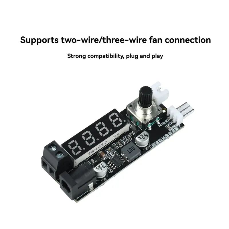 [A92P!】 DC12V 3A PWM Fan Speed Controller Temp Control Cooling