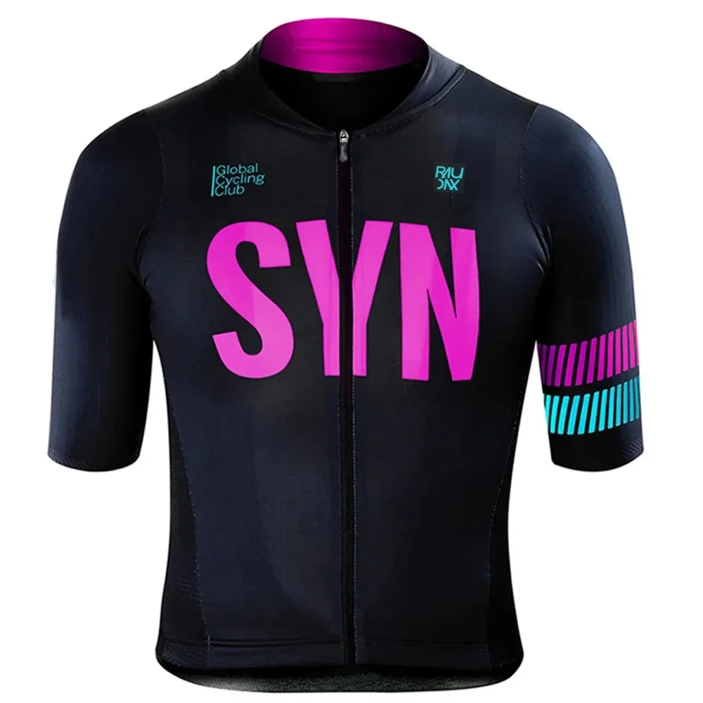 2024 SYN Raudax  Summer Cycling Jersey Sets Outdoor Mountain Bike Breathable Sportwears Short Sleeves Road Bike Cycling Clothing