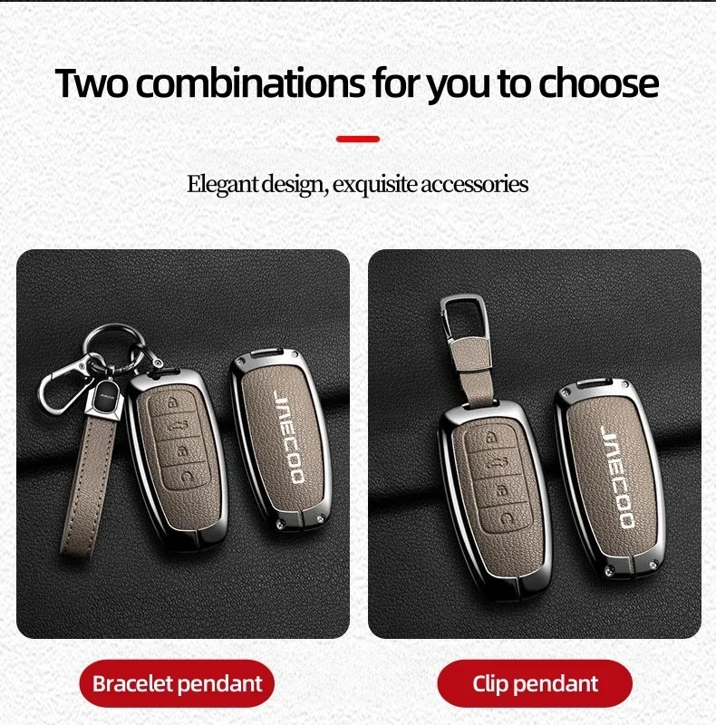 Zinklegierung Schlüsselhülle für Chery JAECOO J7 J8 Schlüsselabdeckung Arrizo Tiggo 8PRO Tiggo 9 Omoda S5 Schlüsselanhänger Zubehör – Detail 5