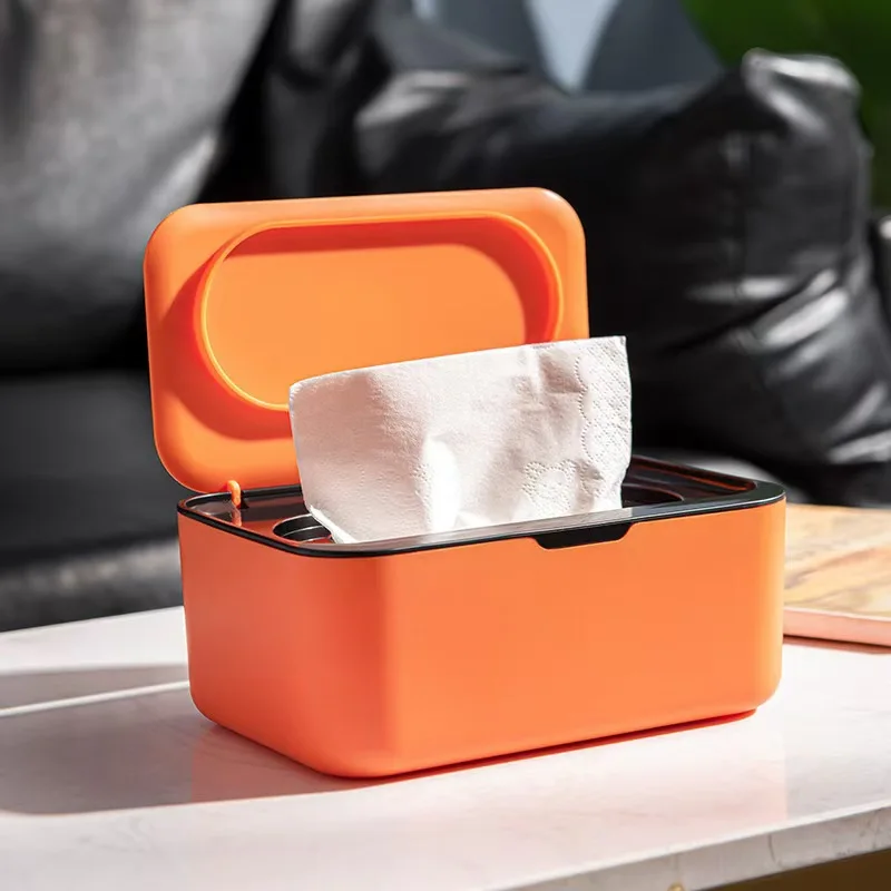 

1Pcs Dustproof Wet Tissue Box Holder with Lid Baby Nappy Wet Nakpin Holder Mask Orgnazier Home Car Office Bathroom Accessories