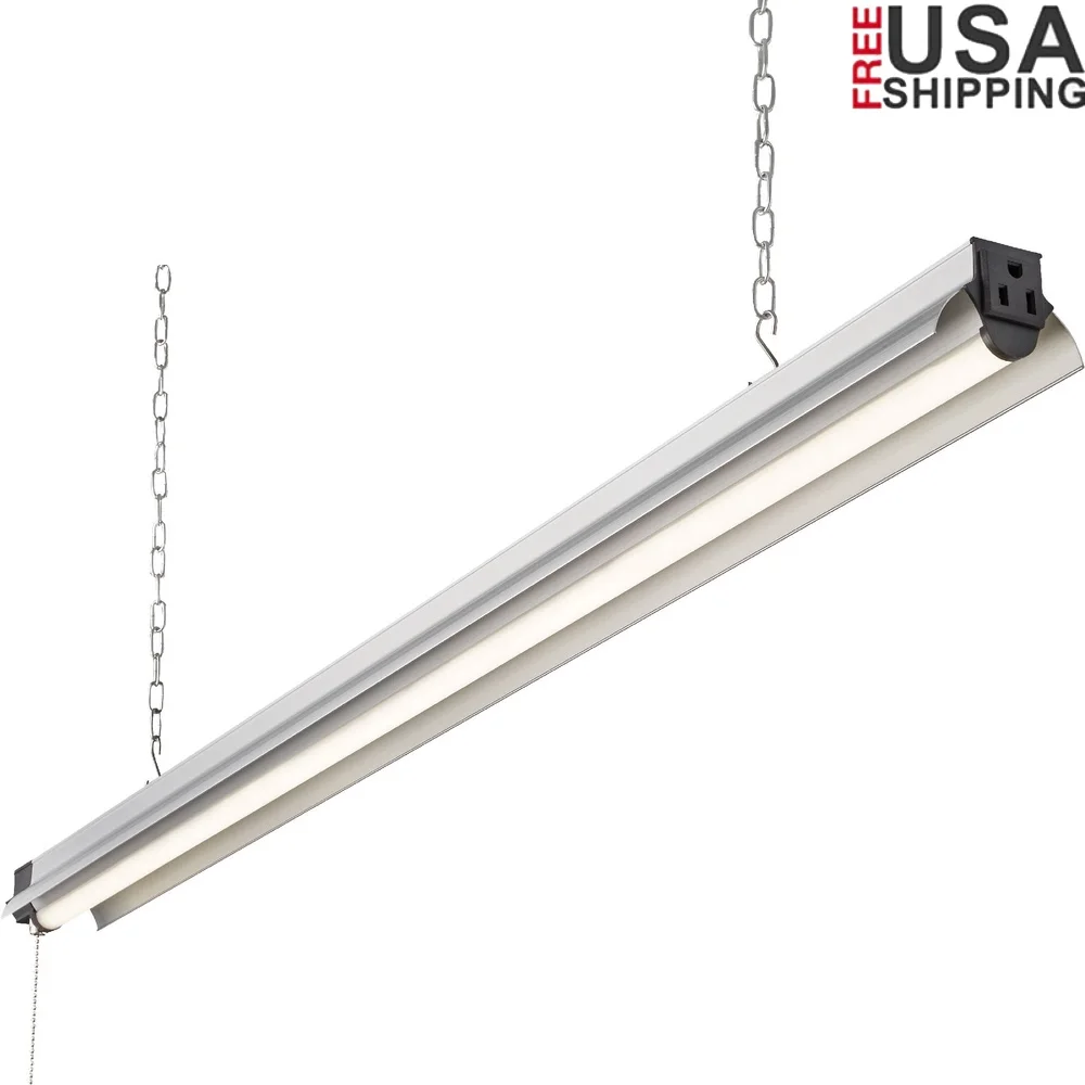 

4ft 250W Equivalent LED Shop Light 5000 Lumens Linkable Integrated 4000K Dimmable Utility Garage Workshop Lighting
