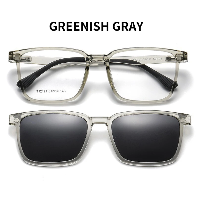 VICKY TR90 Polarized Nearsighted Sunglasses Flip-Up Magnetic Clip