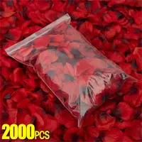 2000/100pcs Artificial Rose Petals Flowers Romantic Anniversary Silk Fake Petal for Brithday Wedding Party DIY Decoration Rose